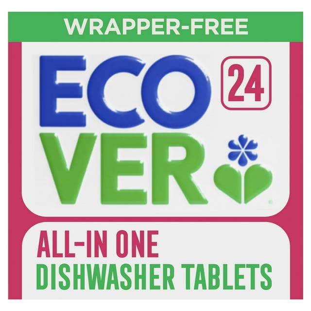 Ecover Wrapper Free All in One Dishwasher Tablets x24 0.42kg - gallery image 1