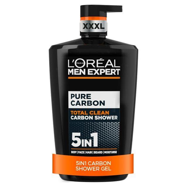 L'Oréal Men Expert Pure Carbon Shower Gel Large XXL 1L - gallery image 1