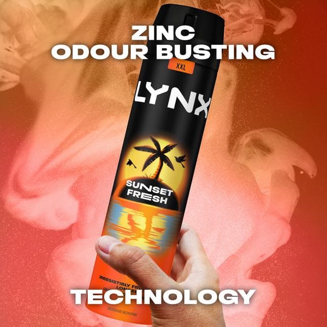Lynx Sunset Fresh 48h Deodorant Body Spray for Men 250ml - gallery image 3