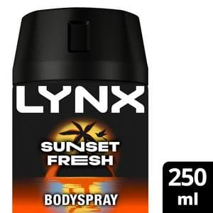 Lynx Sunset Fresh 48h Deodorant Body Spray for Men 250ml