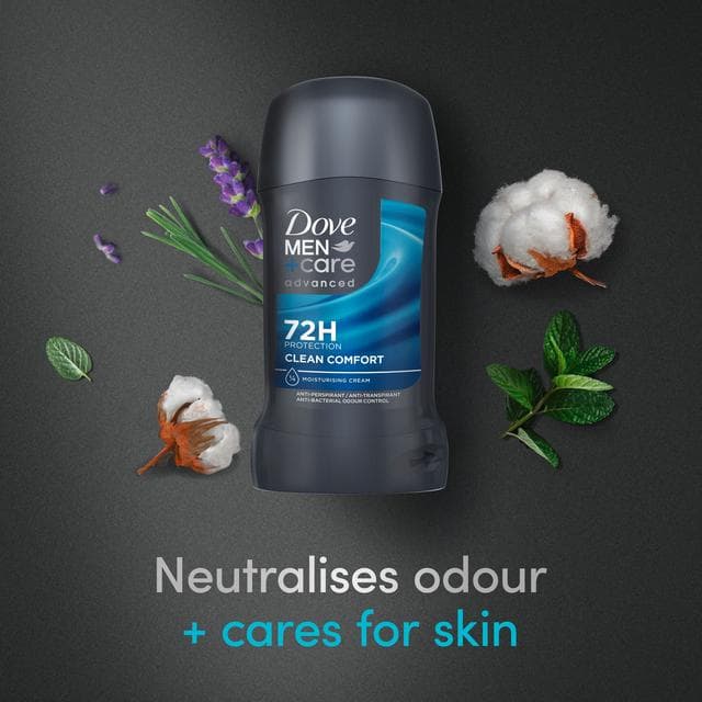 Dove Men+Care Advanced Anti Perspirant Stick Clean Comfort 50ml - gallery image 3