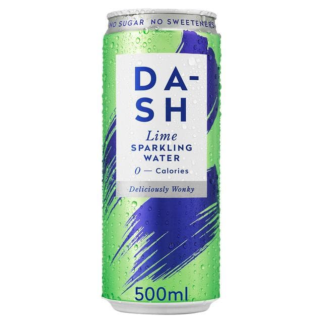 Dash 500ml Lime Sparkling Water Can - gallery image 1