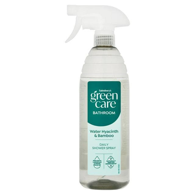 Sainsbury's Green Care Bathroom Water Hyacinth & Bamboo Daily Shower Spray 750ml - gallery image 1