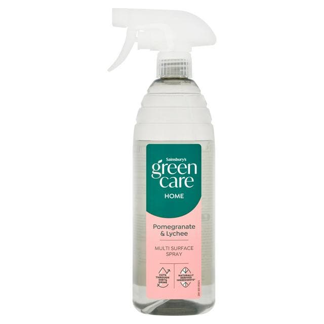 Sainsbury's Green Care Home Pomegranate & Lychee Multi Surface Spray 750ml - gallery image 1