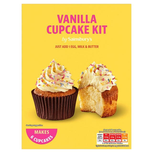 Sainsbury's Vanilla Cupcake Mix 290g - gallery image 1