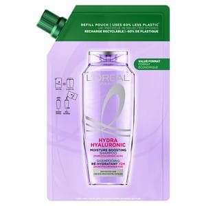 L'Oréal Paris Elvive Hydra Hyaluronic Moisture Boosting Shampoo Refill Pouch 500ml