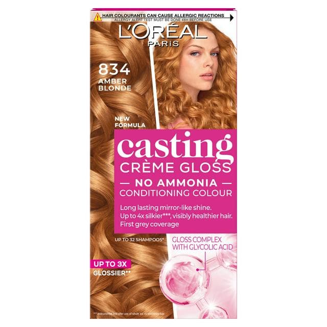 L'Oréal Paris Casting Creme Gloss 834 Amber Blonde - gallery image 1