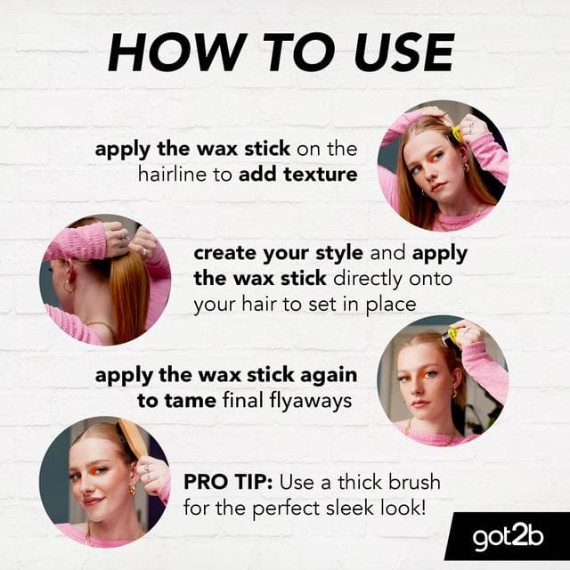 Schwarzkopf Got2b Glued Wax Stick with Coconut Oil & Shea Butter 50g - gallery image 3