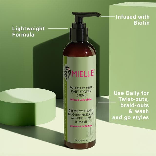 Mielle Rosemary Mint Daily Styling Creme 240ml - gallery image 3