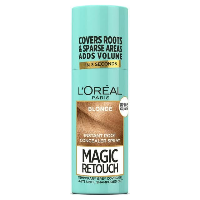 L'Oréal Paris Magic Retouch Instant Root Concealer Spray Quick Grey Coverage Shade Blonde 75ml - gallery image 1