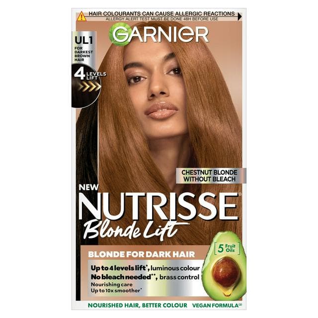 Garnier Nutrisse BlondeLift UL1 Chestnut Blonde Permanent Hair Dye - gallery image 1