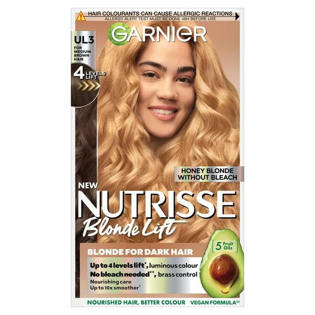 Garnier Nutrisse Permanent Hair Colour UL3 Honey Blonde Lift - gallery image 1