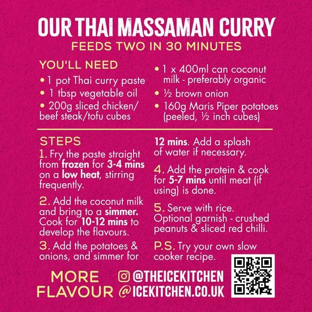 Ice Kitchen Thai Massaman Curry Paste 2 x 77g - gallery image 3