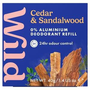 Wild 40g Cedar & Sandalwood Stick Deodorant Refill