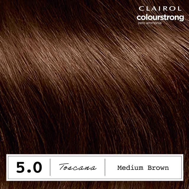 Clairol Colour Strong Medium Brown 5.0 Permanent Hair Dye - gallery image 5