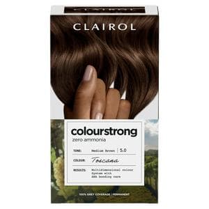 Clairol Colour Strong Medium Brown 5.0 Permanent Hair Dye