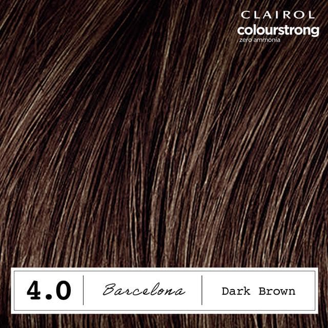 Clairol Colour Strong Dark Brown 4.0 Permanent Hair Dye - gallery image 5