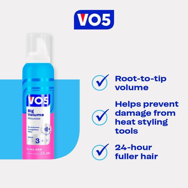 VO5 Hair Mousse Big Volume 200ml - gallery image 3
