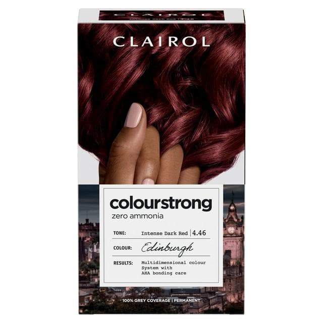 Clairol Colour Strong Intense Dark Red 4.46 Permanent Hair Dye - gallery image 1