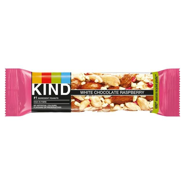 Kind 40g White Chocolate Raspberry Cereal Bar - gallery image 1