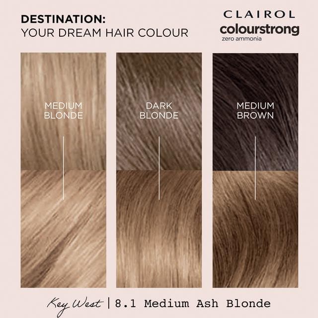 Clairol Colour Strong Light Ash Blonde 9.1 Permanent Hair Dye - gallery image 3