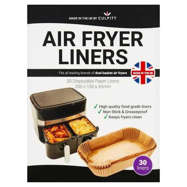 Culpitt Dual Basket Air Fryer Liners x30 - gallery image 1