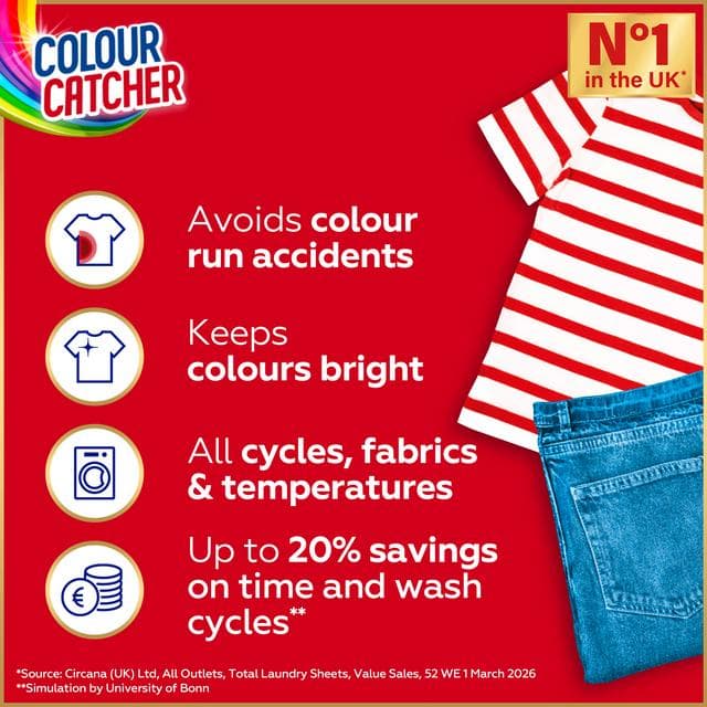 Dylon Colour Catcher Protection Laundry Sheets x22 - gallery image 2