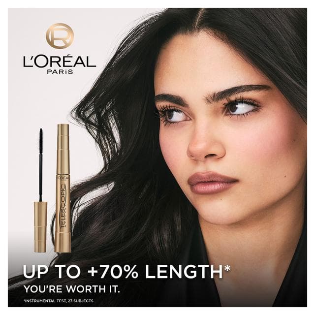 L'Oreal Paris False Lash Telescopic Mascara Black - gallery image 2