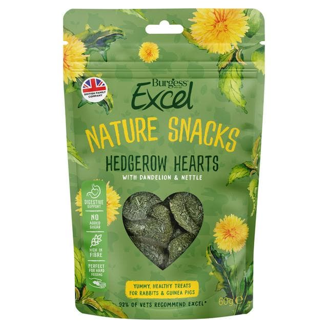 Burgess Excel 60g Hedgerow Hearts Small Animal Treats - gallery image 1