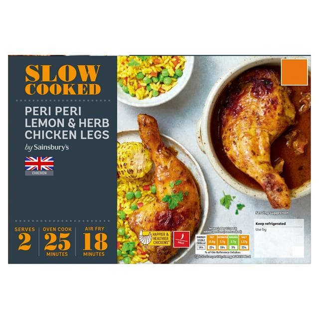 Sainsbury's Slow Cooked Peri Peri Lemon & Herb Chicken Legs 510g - gallery image 1