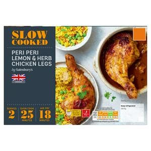 Sainsbury's Slow Cooked Peri Peri Lemon & Herb Chicken Legs 510g