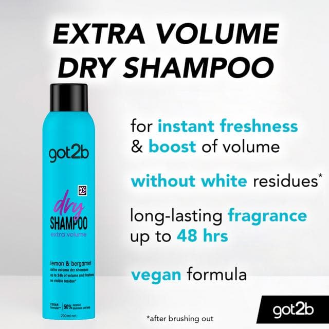got2b Dry Shampoo Extra Volume Instant Refresh 200ml - gallery image 2