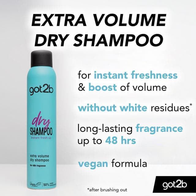got2b Dry Shampoo Extra Volume Instant Refresh 200ml - gallery image 2