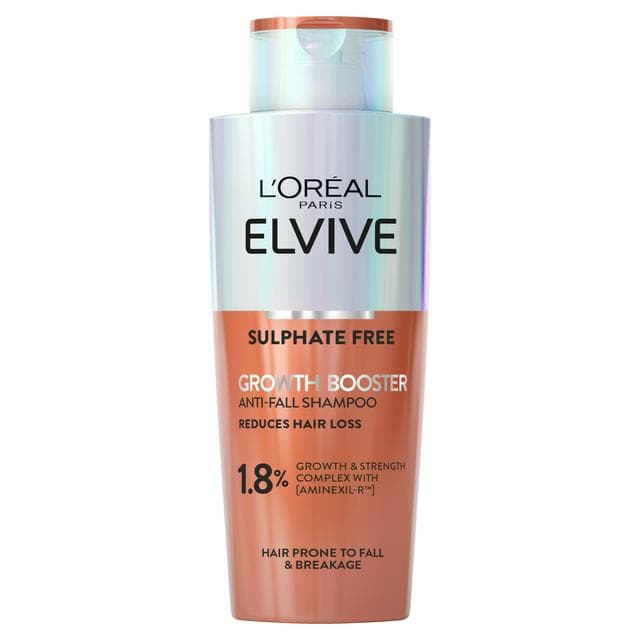 L'Oreal Paris Elvive Growth Booster Shampoo Anti Hair Loss for Men & Women 200ml - gallery image 1