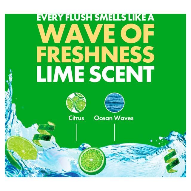 Duck Toilet Fresh Discs Toilet Cleaner Holder & Refill Lime 36ml - gallery image 3
