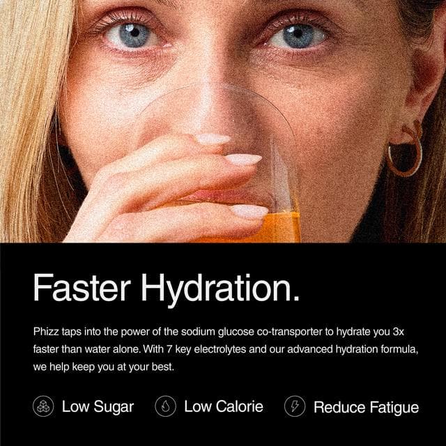 Phizz Daily Energy 20 x Orange, Hydration, Caffeine, Electrolytes & Vitamins Effervescent Tablets - gallery image 4