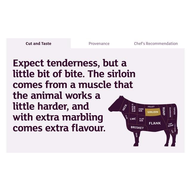 Sainsbury's Aberdeen Angus Thick Cut Bone-in Sirloin, Taste the Difference (Approx. 700g) - gallery image 3