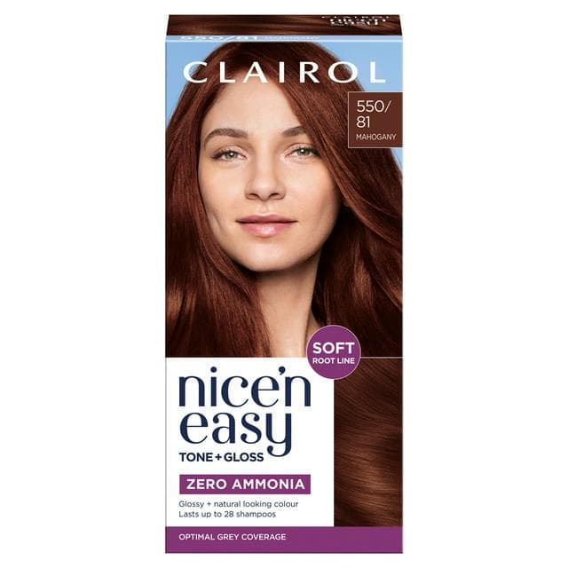 Clairol Nice'N Easy Tone+Gloss Mahogany 550/81 Semi Permanent Hair Dye - gallery image 1