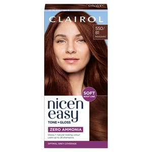 Clairol Nice'N Easy Tone+Gloss Mahogany 550/81 Semi Permanent Hair Dye