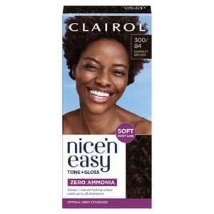 Clairol Nice'N Easy Tone+Gloss Darkest Brown 300/84 Semi Permanent Hair Dye