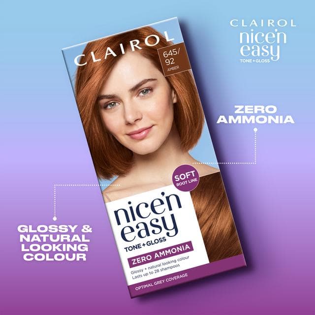 Clairol Nice'N Easy Tone+Gloss Amber 645/92 Semi Permanent Hair Dye - gallery image 6