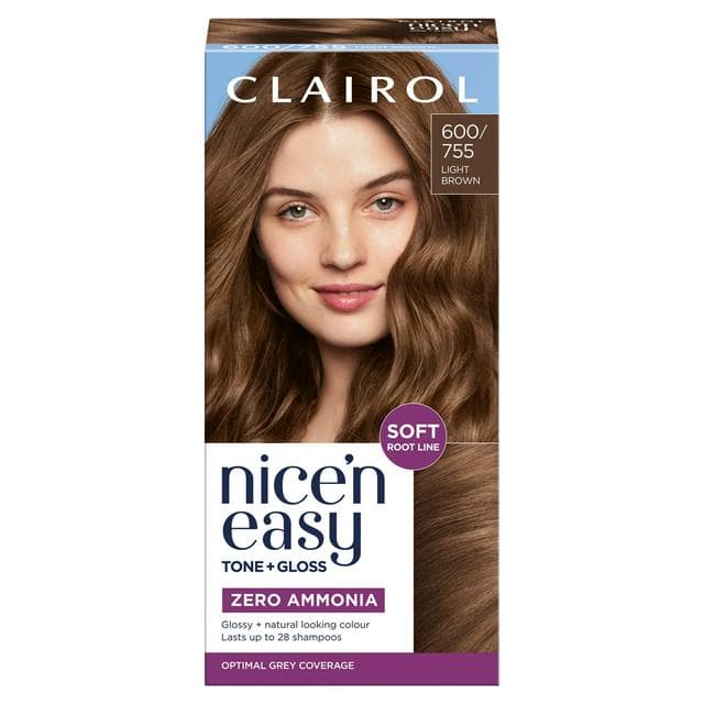Clairol Nice'N Easy Tone+Gloss Light Brown 600/755 Semi Permanent Hair Dye - gallery image 1