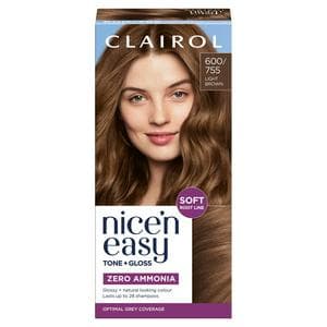 Clairol Nice'N Easy Tone+Gloss Light Brown 600/755 Semi Permanent Hair Dye