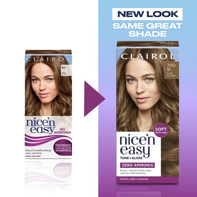 Clairol Nice'N Easy Tone+Gloss Dark Blonde 700/91 Semi Permanent Hair Dye - gallery image 5