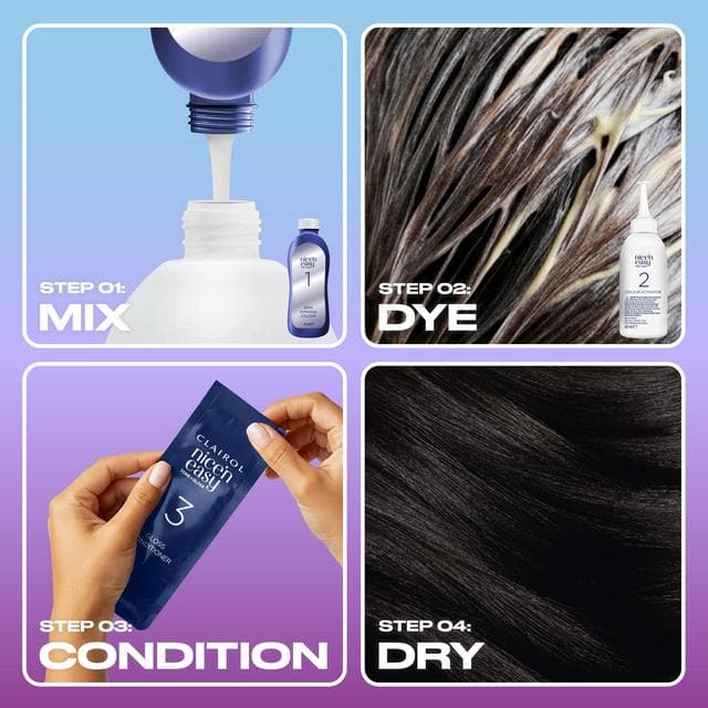 Clairol Nice'N Easy Tone+Gloss Black 200/83 Semi Permanent Hair Dye - gallery image 3