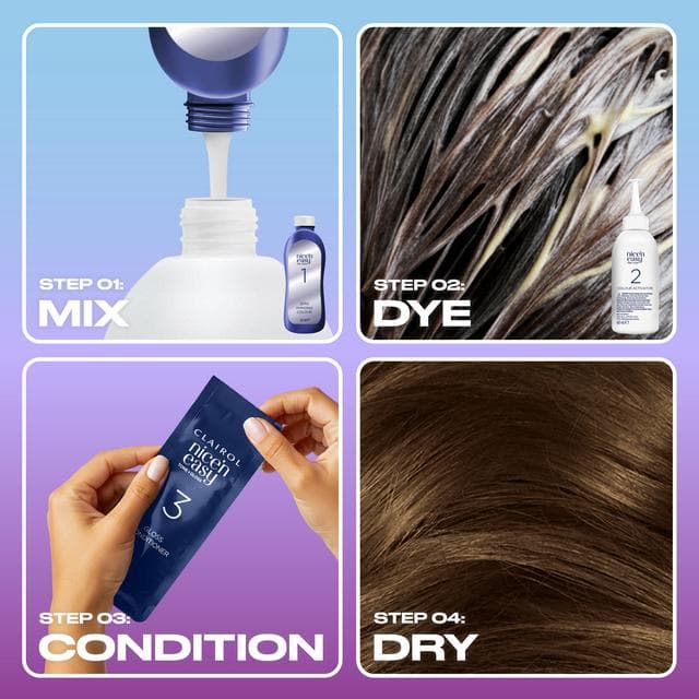 Clairol Nice'N Easy Tone+Gloss Light Ash Brown 611/75 Semi Permanent Hair Dye - gallery image 3