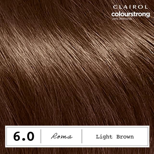 Clairol Colour Strong Light Brown 6.0 Permanent Hair Dye - gallery image 5