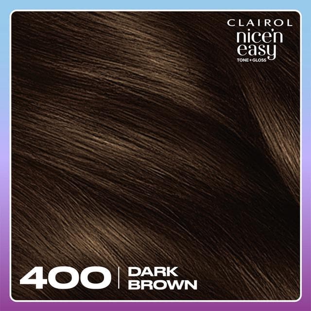 Clairol Nice'N Easy Tone+Gloss Dark Brown 400/79 Semi Permanent Hair Dye - gallery image 4