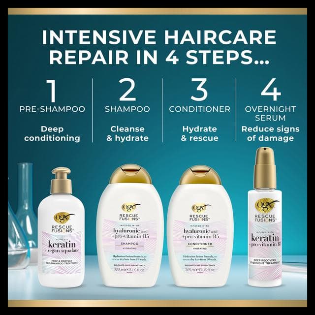 OGX Rescue Fusions Hyaluronic Acid + Pro Vitamin B5 Shampoo - gallery image 4