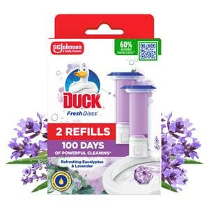 Duck Toilet Fresh Disc Refills Lavender & Eucalyptus Duo 2 x 36ml